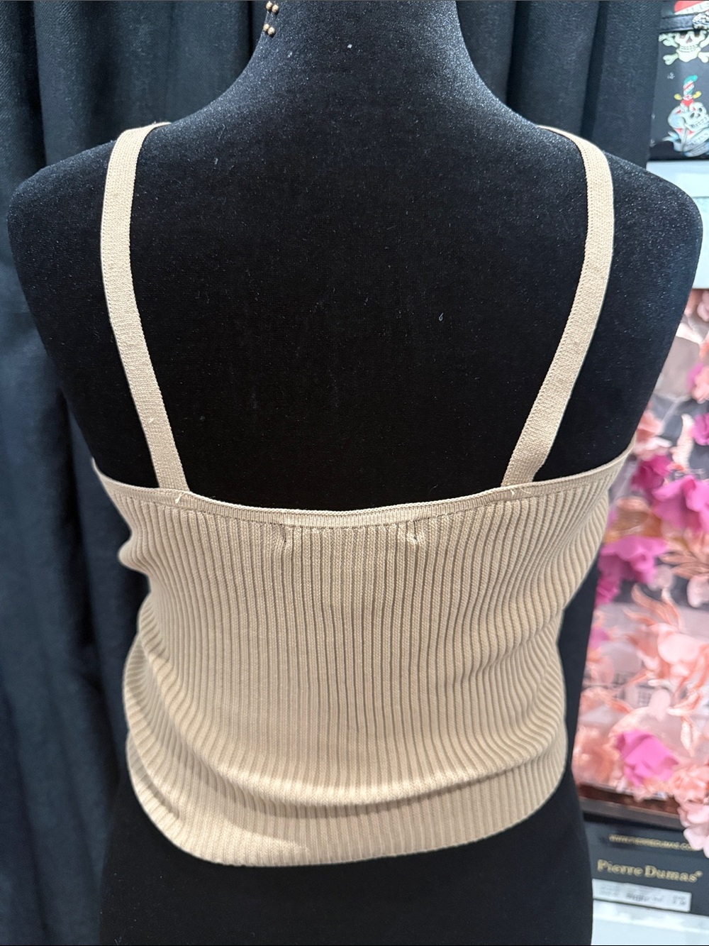 Forever 21 Tan Ribbed Drawstring Camisole - Picture 3 of 4